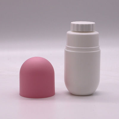 Bottiglia a forma di capsula in HDPE da 130 ml per integratori alimentari con cappuccio a vite