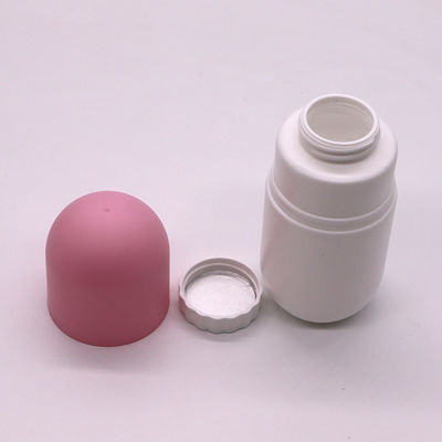 Bottiglia a forma di capsula in HDPE da 130 ml per integratori alimentari con cappuccio a vite