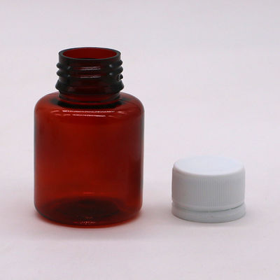 70 ml di PET Ambrato Sciroppo per tosse di acero Bottiglia per liquidi orali con tappo di sicurezza e sigillo termico