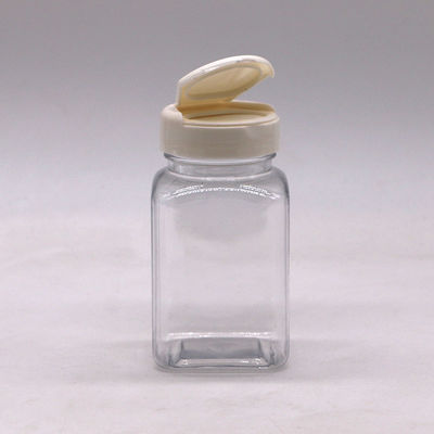 Bottiglia di medicinali Bottiglia di plastica quadrata in PET da 100 ml con colore personalizzato e coperchi diversi