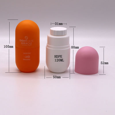 Popolare 120cc/130ml/180ml HDPE Bottle a forma di capsula per integratore alimentare 4oz