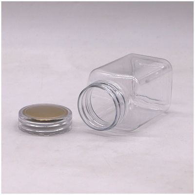 Bottiglia di medicinali Bottiglia di plastica quadrata in PET da 100 ml con colore personalizzato e coperchi diversi