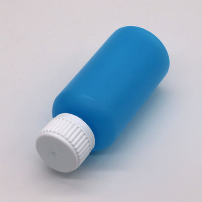 Bottiglia di plastica vuota liquida da 100 ml in HDPE a colori personalizzabili con scala e coperchio di sicurezza