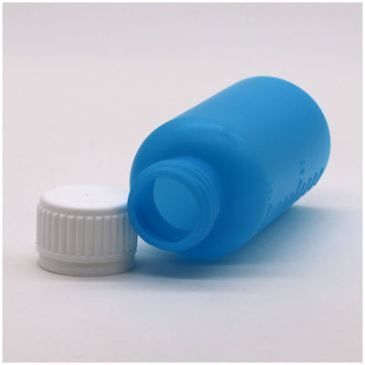 Bottiglia di plastica vuota liquida da 100 ml in HDPE a colori personalizzabili con scala e coperchio di sicurezza