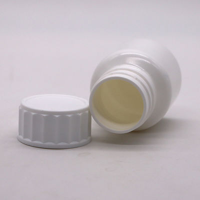 Logo personalizzato 30ml PE Bianco Bottiglia di pillola con tappo a vite Alta Durabilità