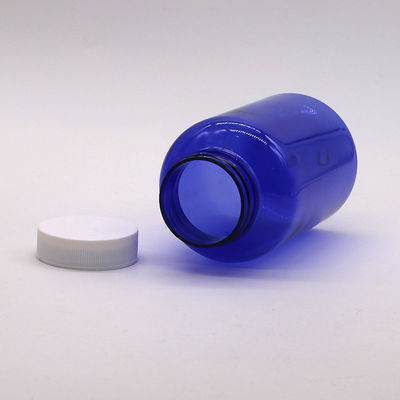 300 ml / 10oz Bottiglia di plastica PET a forma rotonda con tappo a piegatura per contenitore di bottiglia per pillole