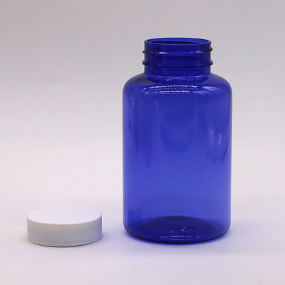 300 ml / 10oz Bottiglia di plastica PET a forma rotonda con tappo a piegatura per contenitore di bottiglia per pillole