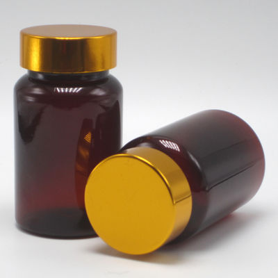 Bottiglia di 100 ml PET Ambror Pill/Vitamina/Capsula di plastica con copertura di sicurezza per bambini e tappo a vite