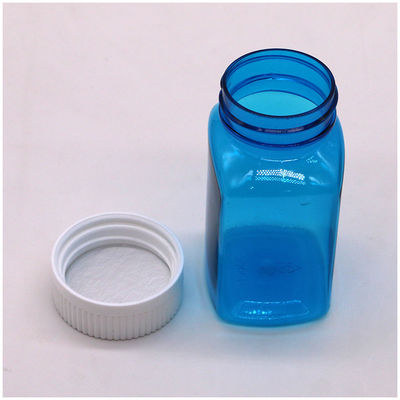 Bottiglia solida Bottiglia in polvere con tappo a vite 120 ml Bottiglia in plastica trasparente PET quadrata