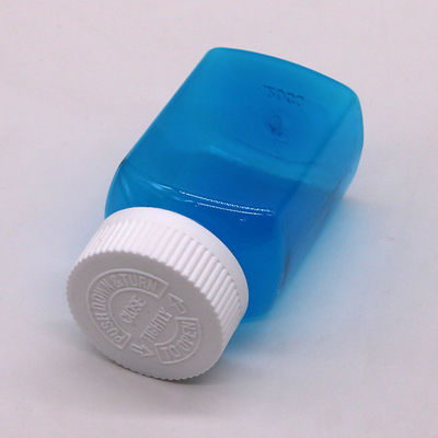 Bottiglia solida Bottiglia in polvere con tappo a vite 120 ml Bottiglia in plastica trasparente PET quadrata