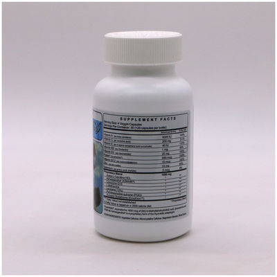 Flip Top Cap PE Bottiglia bocca larga Bottiglie di plastica vuote per contenitori di capsule da 300 ml