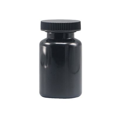 90 ml PET Bottiglia di plastica a forma rotonda per medicinali Soluzione di stoccaggio di capsule solide