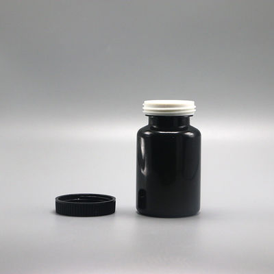 90 ml PET Bottiglia di plastica a forma rotonda per medicinali Soluzione di stoccaggio di capsule solide