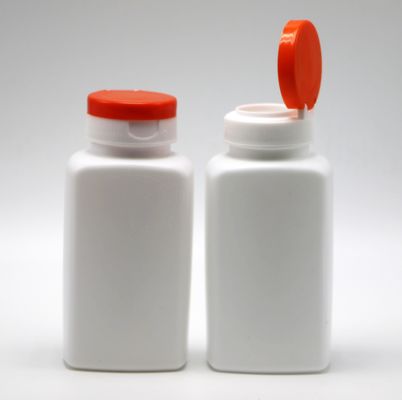 Stampa a schermo Bottiglia di plastica a forma quadrata in HDPE da 190 ml per supplemento medicinale