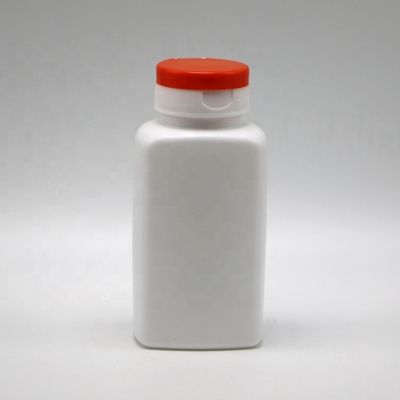 Stampa a schermo Bottiglia di plastica a forma quadrata in HDPE da 190 ml per supplemento medicinale
