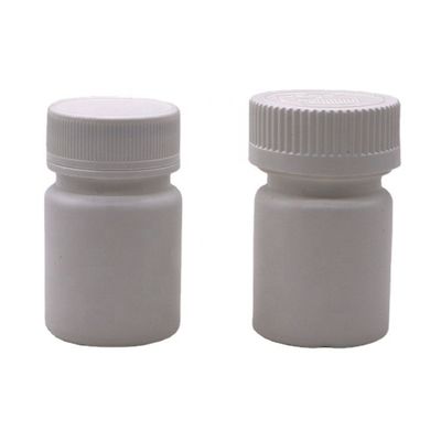 30 ml Bottiglia di plastica in PE a forma rotonda per medicinali Soluzione di stoccaggio di capsule solide