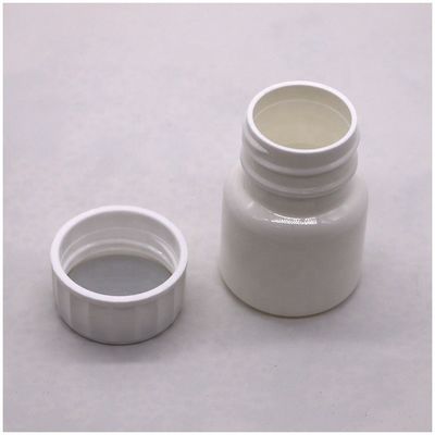 30 ml Bottiglia di plastica in PE a forma rotonda per medicinali Soluzione di stoccaggio di capsule solide