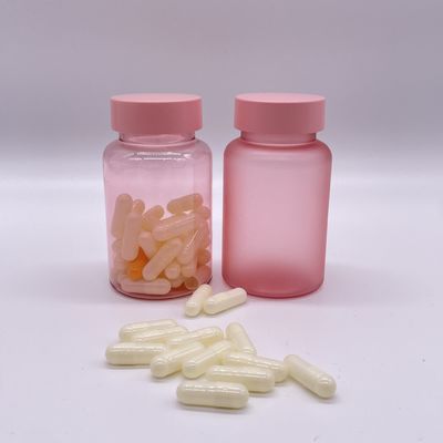 Bottiglia finita in PET Matte a misura di 120 ml con tappo a vite per la capsula di pillole per integratori