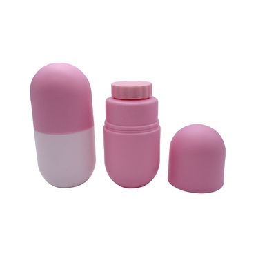 Contenitore per medicinali Bottiglia a forma di capsula a colori personalizzati con tappo a vite