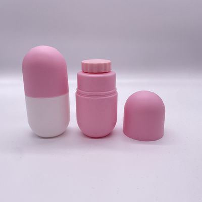 Contenitore per medicinali Bottiglia a forma di capsula a colori personalizzati con tappo a vite
