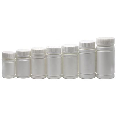 Bottiglia di plastica PE rotonda da 120 ml con tappo a vite per compresse