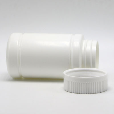 Bottiglia di plastica PE rotonda da 120 ml con tappo a vite per compresse