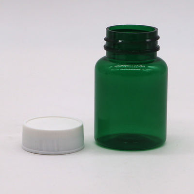 Medicina industriale Bottiglia di plastica PET da 50 ml con tappo a vite e stampa di etichette personalizzate