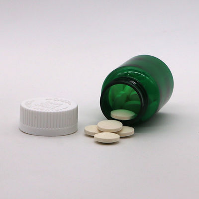 Medicina industriale Bottiglia di plastica PET da 50 ml con tappo a vite e stampa di etichette personalizzate