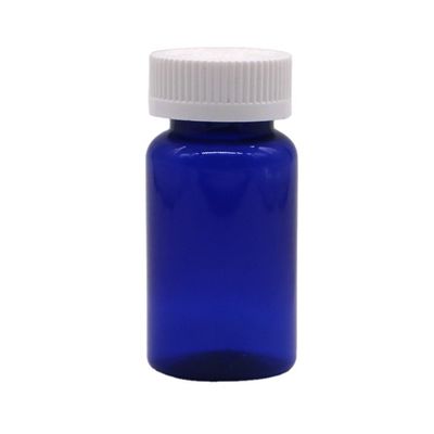 Bottiglia di plastica in PET a forma rotonda da 75 ml con tappo a vite e servizio di stampa di etichette personalizzate
