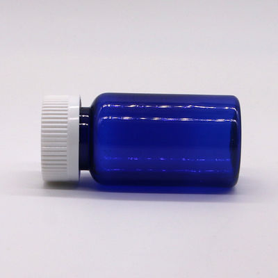 Bottiglia di plastica in PET a forma rotonda da 75 ml con tappo a vite e servizio di stampa di etichette personalizzate