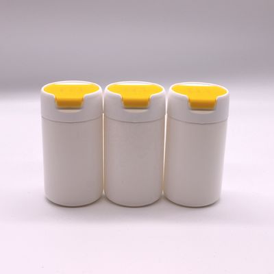 Materiale PE Bottiglia di plastica in HDPE a forma rotonda da 120 ml per il deposito di compresse e capsule solide