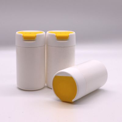 Materiale PE Bottiglia di plastica in HDPE a forma rotonda da 120 ml per il deposito di compresse e capsule solide