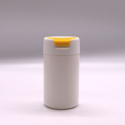 Materiale PE Bottiglia di plastica in HDPE a forma rotonda da 120 ml per il deposito di compresse e capsule solide