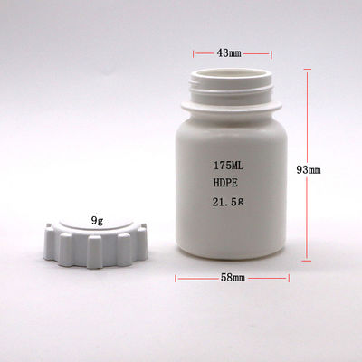 Farmacia Compressa solida Capsula Di conservazione 175 ml Bottiglia di plastica PE con coperchio