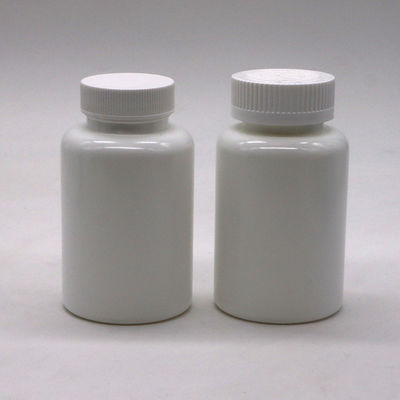 Logo personalizzato Bottiglia di plastica in PE a forma rotonda da 175 ml per il deposito di capsule solide
