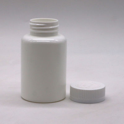 Logo personalizzato Bottiglia di plastica in PE a forma rotonda da 175 ml per il deposito di capsule solide