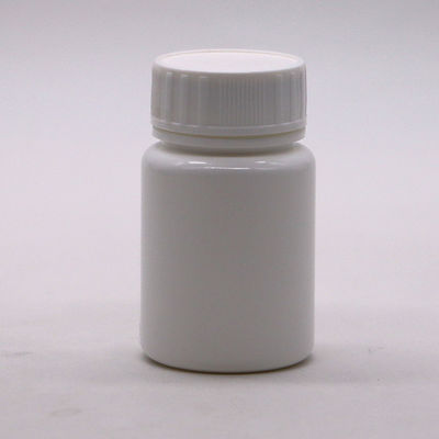 Contenitore di compresse in plastica bianca portatile in HDPE di 30 ml con tappo di sicurezza per bambini