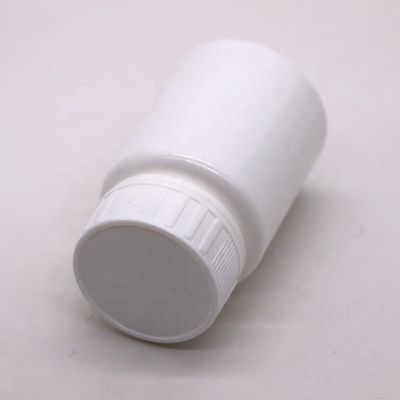 Contenitore di compresse in plastica bianca portatile in HDPE di 30 ml con tappo di sicurezza per bambini