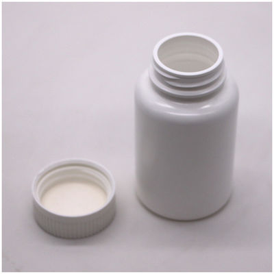 Materiale del collare PE 150ml Bottiglia di plastica rotonda vuota con coperchio a prova di bambini
