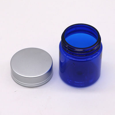 Riempitibile 40ml/1.3oz PET Pillola Capsula Bottiglia di olio di pesce con tappo a vite in argento di alluminio