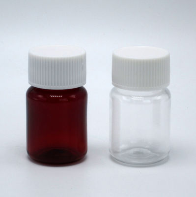 Bottiglia per pillole in PET di 15 ml con tappo di sicurezza per bambini riciclabile senza BPA