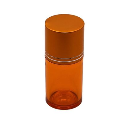 60 ml di pillola PET ricaricabile Capsula Bottiglia di olio di pesce con tappo a vite in oro argento alluminio
