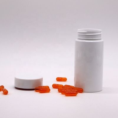 Bottiglia di capsule di plastica rotonda da 150 ml/5 oz di PET Ideale per medicine e integratori di salute