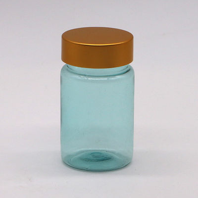 Cura della salute 70ml PET Bottiglia di plastica capsula pillola con tappo oro argento