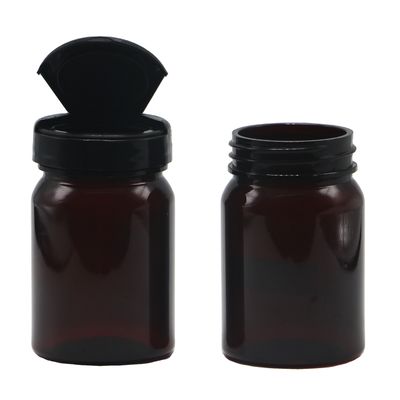 Stampa a schermo Bottiglia ricaricabile in plastica medica PET da 80 ml per compresse