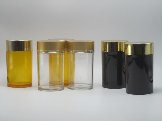 Bottiglia vuota rotonda di 100 ml in PET di plastica per compresse di medicina per imballaggi di qualità farmaceutica