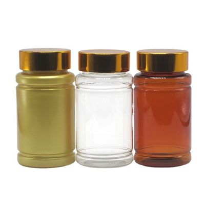 Bottiglia di plastica PET di design sterile e resistente ai bambini per compresse Capsula 100 ml