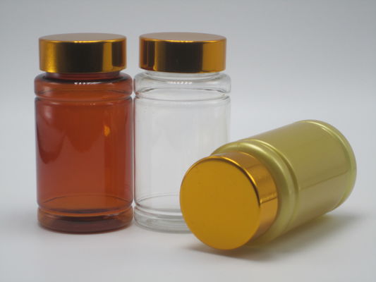 Bottiglia di plastica PET di design sterile e resistente ai bambini per compresse Capsula 100 ml