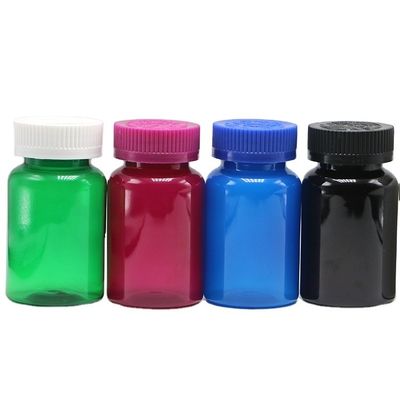 Bottiglie di integratori traslucide 120 ml 4 oz Bottiglie di capsule PET con tappo di sicurezza