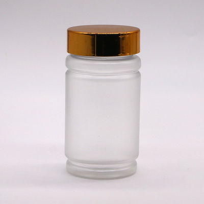 Collare PET 120 ml Bottiglia di plastica a vite a forma di bambù Cappuccio per pillole Capsule Supplemento medicinale per compresse